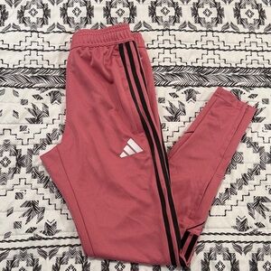 Adidas Rose Joggers with Black Stripes